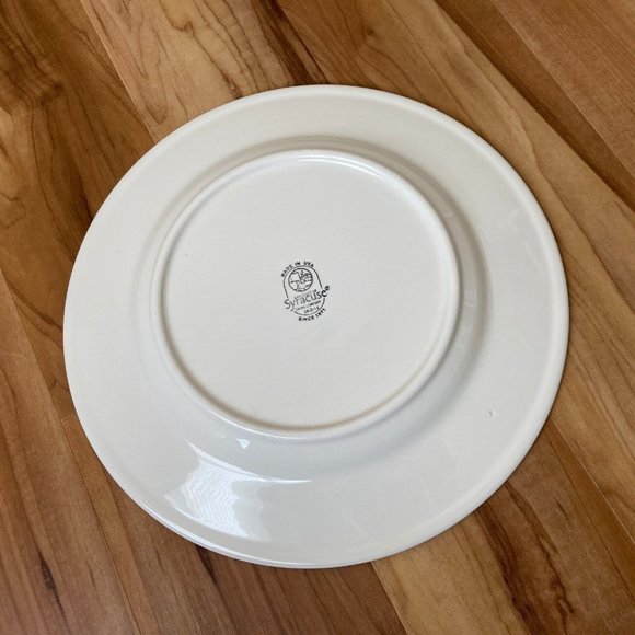 Syracuse Serving Plate Roman World Map Pattern Diameter: 12'' Made In USA Rare - Picture 2 of 9